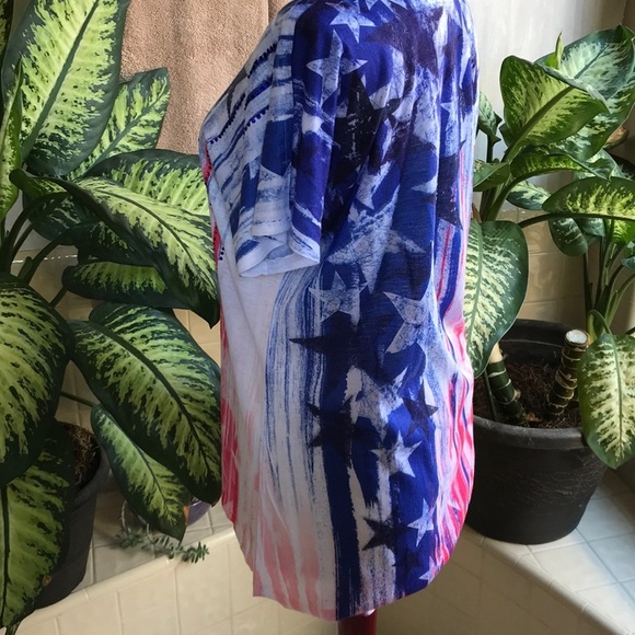 Red, white, and blue patriotic top - Picture 3 of 5